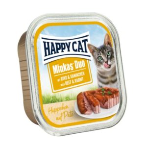 Minkas Duo Happy Cat- delikatna przekąska w formie pasztetu mix smaków